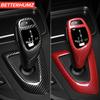 For BMW F20 F30 F10 F31 F32 F36 F34 F22 X3 F25 X5 F15 Series 1 3 4 5 Carbon Fiber ABS Car Gear Shift Knob Trim Cover Accessories