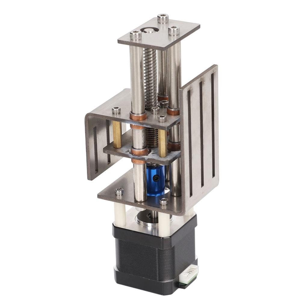 Zestaw stołu ślizgowego osi Z CNC Skok 100mm DIY Srebrny Stabilny Mały Moduł Transmisyjny Scena Liniowa