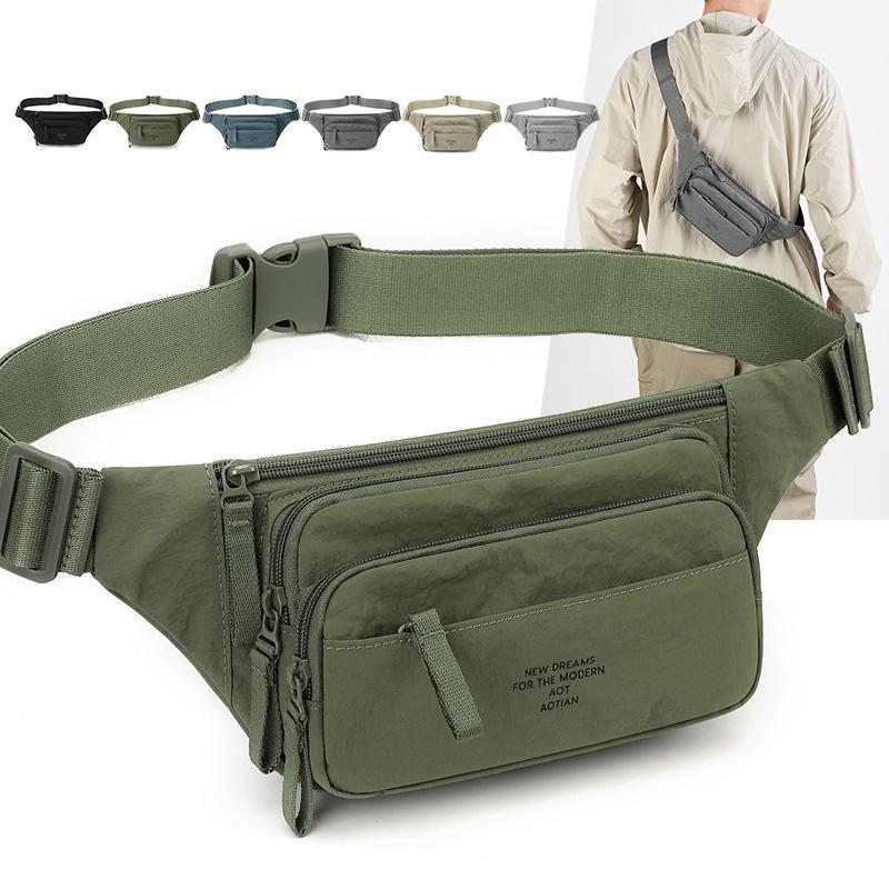 Waist Bag Men's Outdoor Shoulder Bag Sports Crossbody Bag Riding Chest Bag
