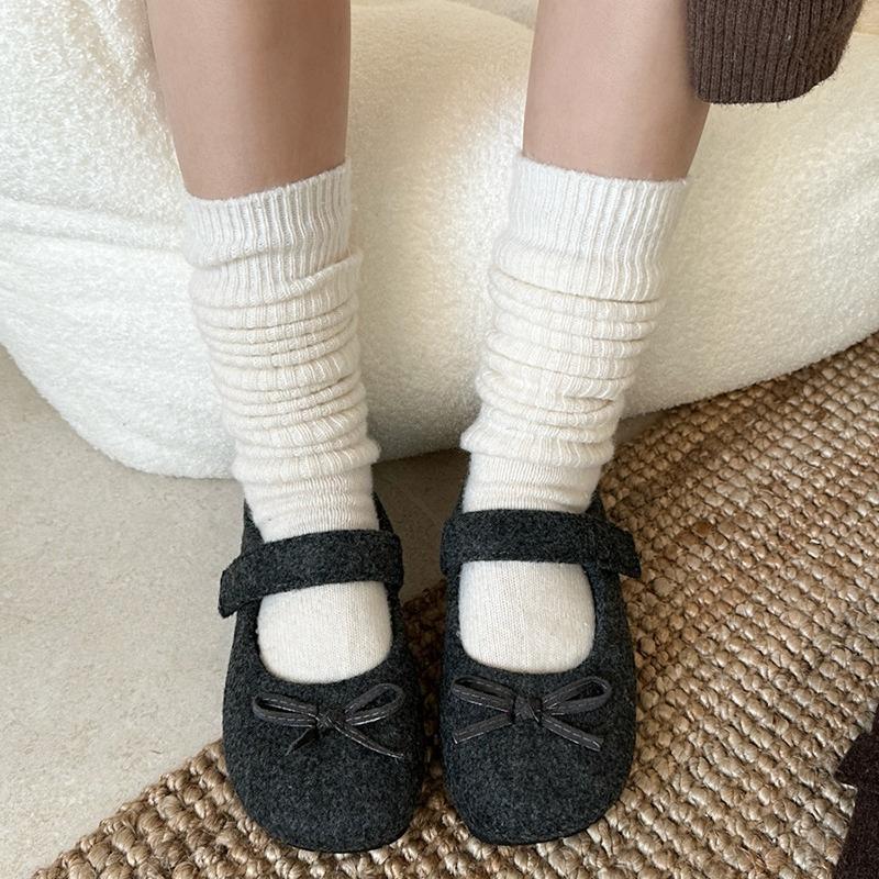 Autumn Woolen Fabric Women Flats Shoes Shoes Ladies Comfort Outdoor Warm Cotton Fur Shoes