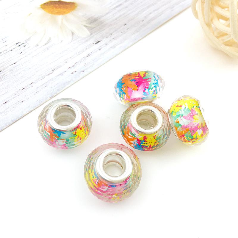 

Rainbow Large Hole Colorful Resin Beads 8x14mm DIY Bracelet Kit - Multiple Styles Available