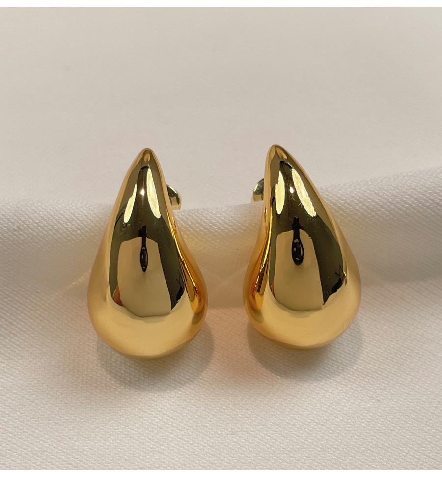 European and American environmental protection CCB water drop earrings light luxury cold wind high texture 2025 ears