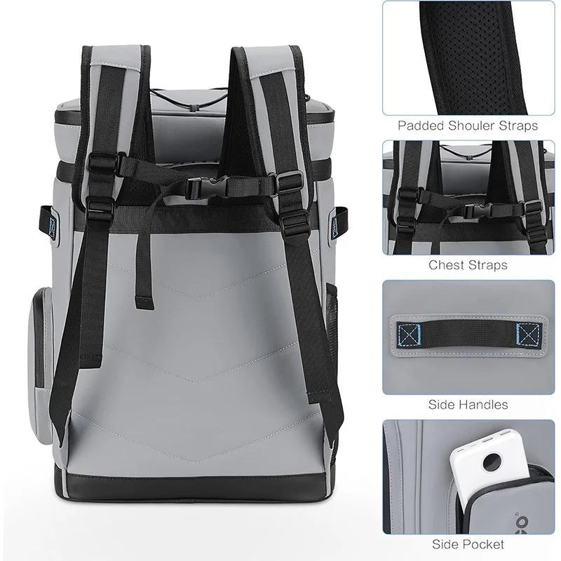 30L ulated Cooler Backpack Waterproof Leak-Proof for Men Women Camping Beach Fishing Picnic Travel Bag