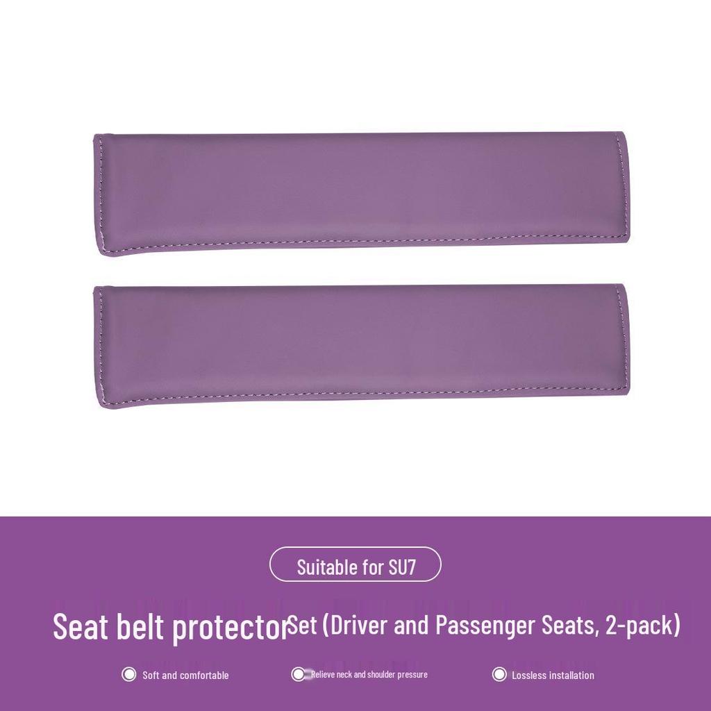 Xiaomi SU7 Seatbelt Shoulder Pad Covers for Driver & Passenger - Car Interior Accessories