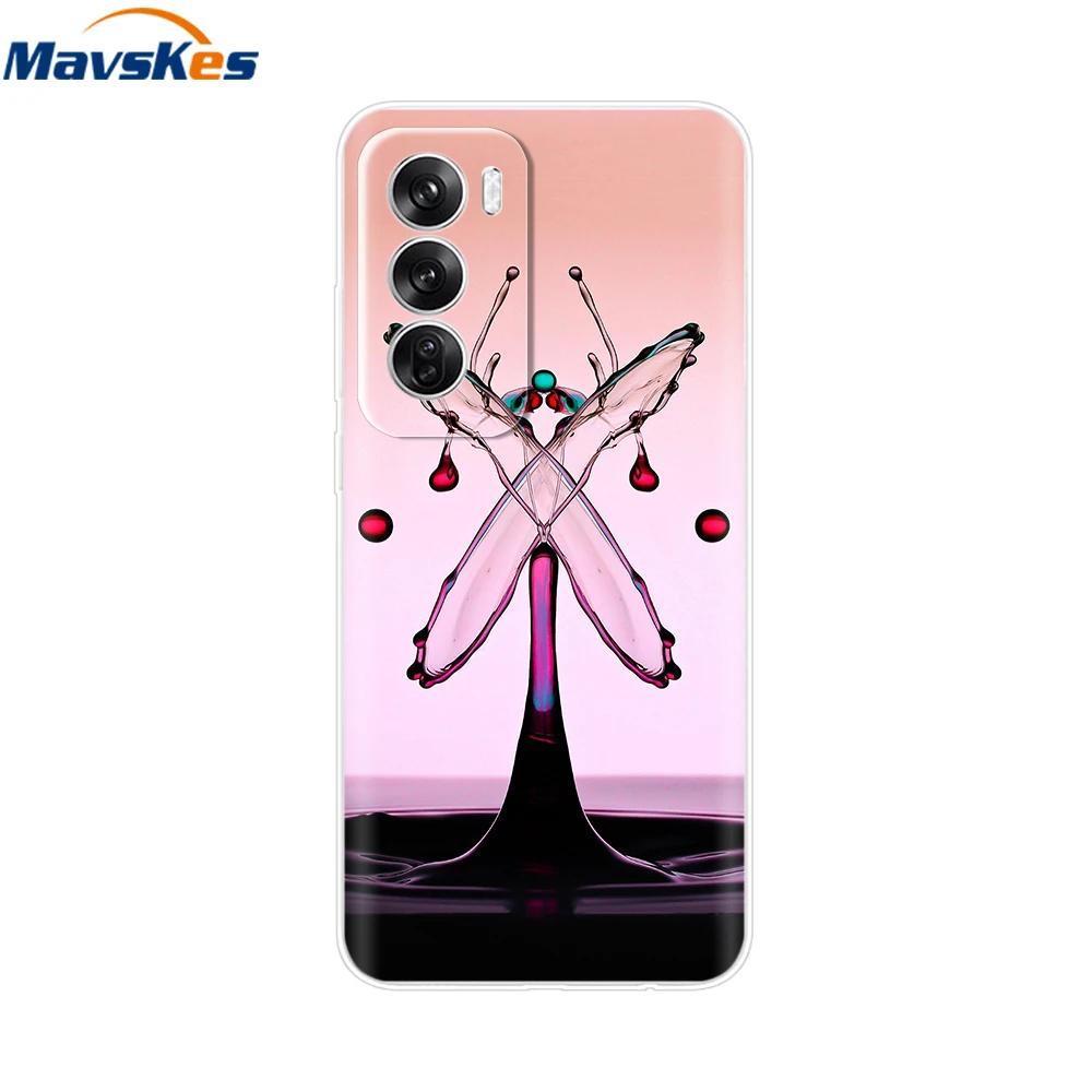 For OPPO Reno 12 5G Case Transparent Cover For OPPO Reno12 Pro 5G Reno12 Luxury Marble Soft Silicone TPU Phone Cases Funda Capas