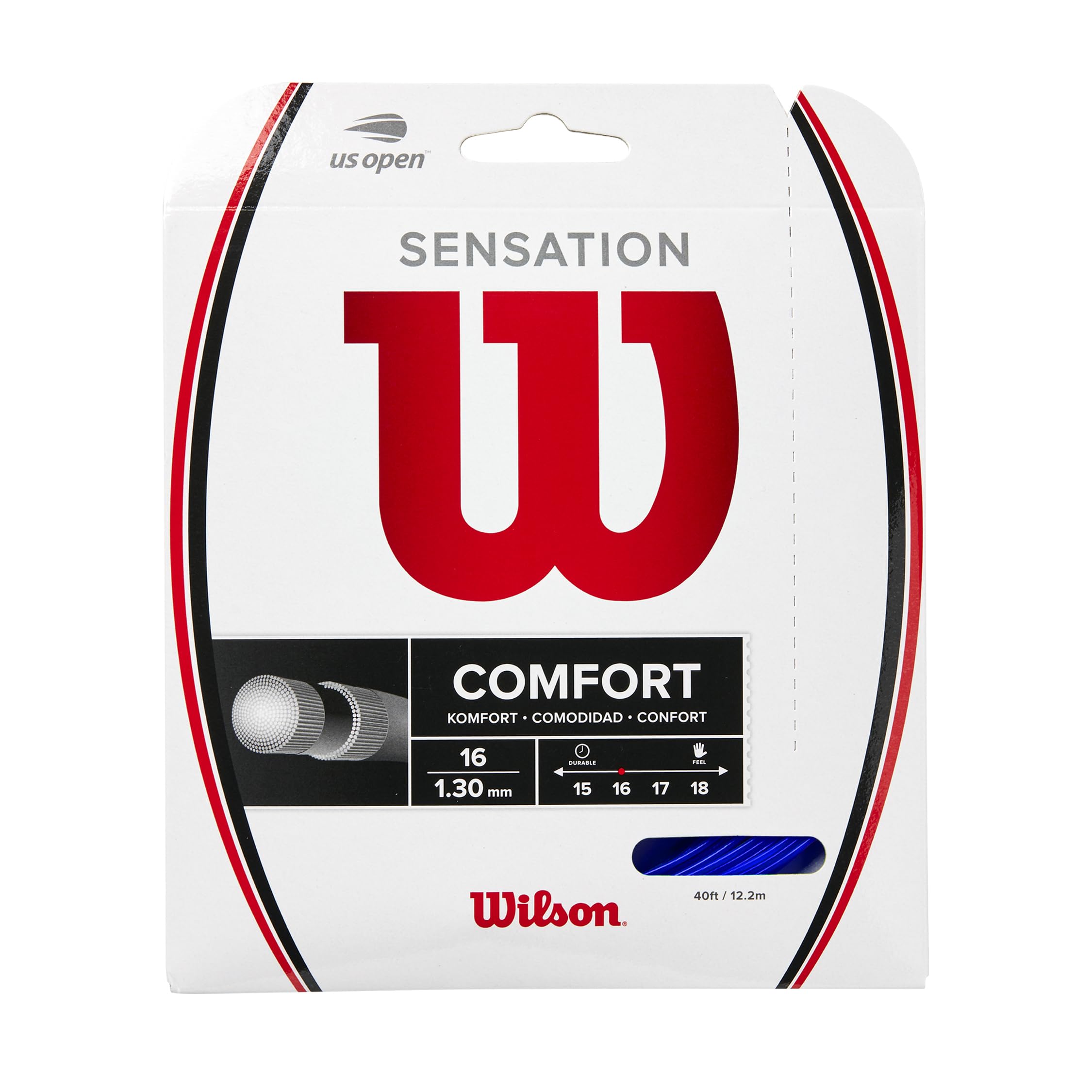

Wilson Sensation Blue 16 Tennis String (WR830860116) синий
