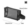 Nylon Black Mesh Cosmetic Bag Handbag Zipper Office Student Pen Bag Multifunctional Storage Bag Different Sizes
