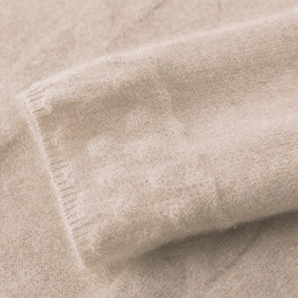 Women's Fashion Casual Solid Color V Neck Long Sleeve Pullover Sweater Top