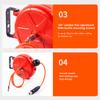 Compressor Hose Reel Retractable 10M Automatic Rewind Tool Commercial Reel With Swivel Bracket Quick Coupler Air Compressor