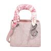 New High-end Heavy Industry Princess Diana Bag Silk Scarf Hand Bag Fashionable Versatile Shoulder Messenger Bag
