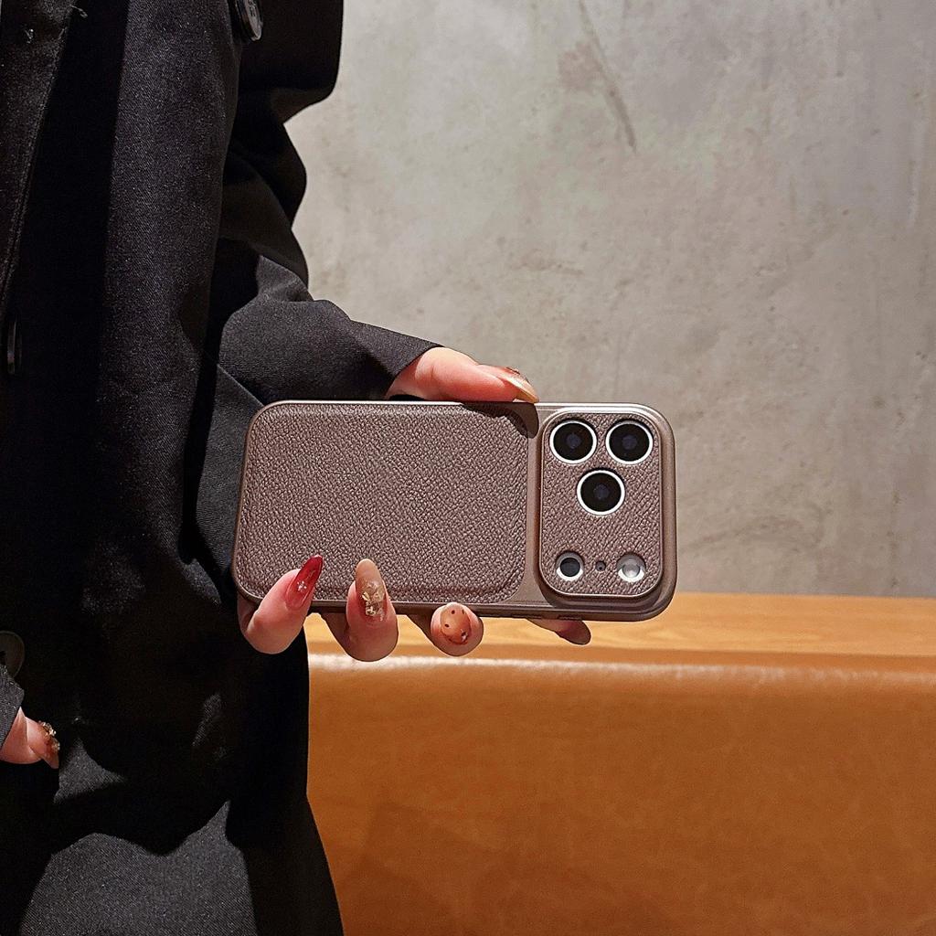 Imitation of the original second change iPhone17promax leather pattern mobile phone case is suitable for Apple 16 all-inclusive anti-drop 15 hard case