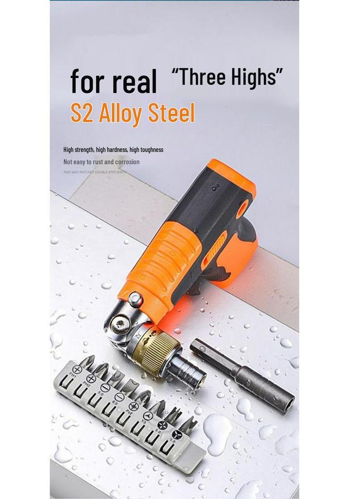 Ratchet Multifunctional Screwdriver Set for Auto Repair - Durable, Pistol Grip, Built-In Features for Electric Vehicle Maintenance