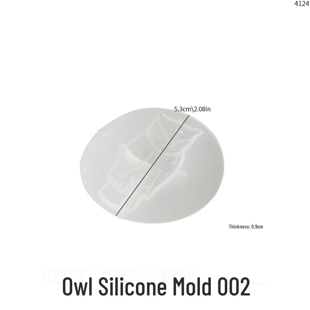 DIY Silicone Mold for Halloween Crystal Epoxy Earrings: Devil, Ghost, Pumpkin, Bat, and Owl Pendants