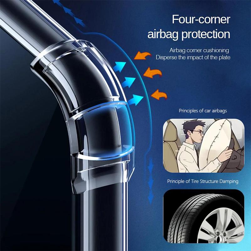 KALEBOL For iPhone 12 Pro Max Case 1.5mm TPU Airbag Corners Clear Phone Cover