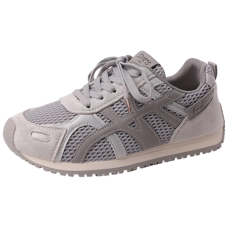 Fashion versatile mesh splicing retro thick-soled heightening dad shoes women's summer retro casual sports shoes Forrest Gump shoes