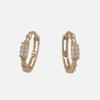 youngglow 14k cubic cluster one touch earring