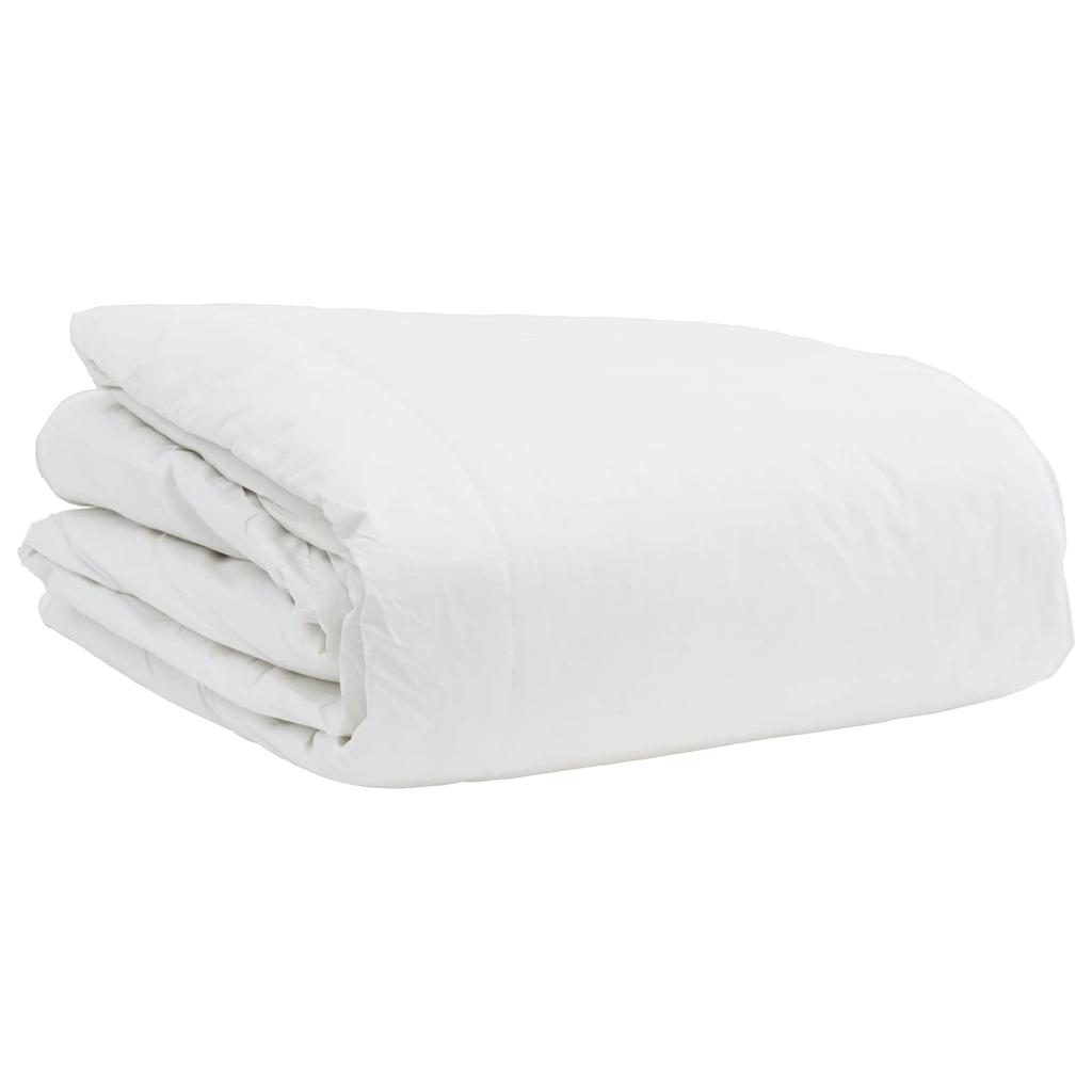 3 Piece Bedding Set with Pillows White Down Feather