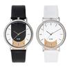 KLON INVISIBLE RELATION WHITE 40mm Skelettuhr für Damen und Herren, Beliebte Marke, Stilvolle Weiß-Schwarze Skelettuhr