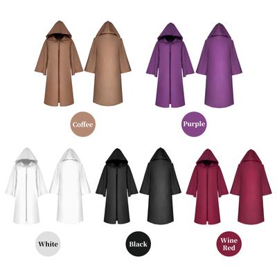 Halloween Hooded Cloak Unisex Kids Children Cape Role Cosplay Long Cloak Gothic Costumes Outwear Solid Medieval Cloak