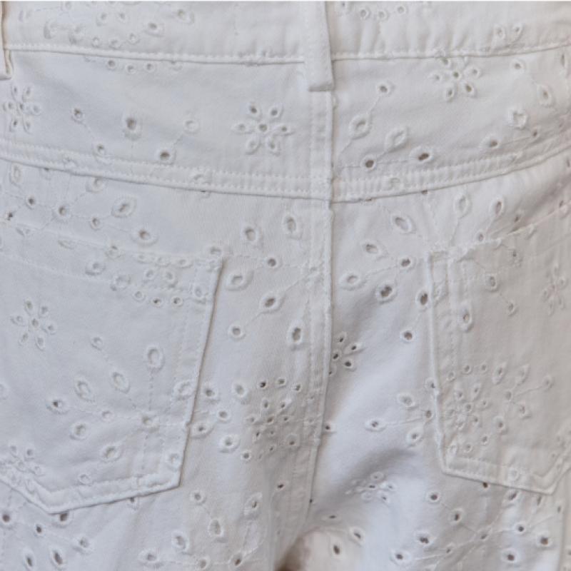 MAXZA Eyelet Punch Wide Pants Ze07ql001na