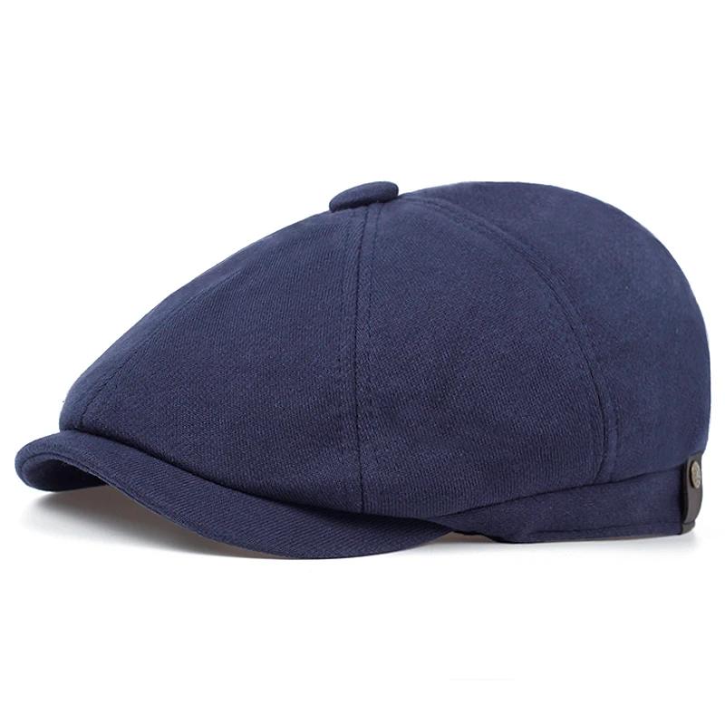 Fashion Cotton Beret Fashion Old Hat High Quality Four-color Casual Hats Autumn and Winter Warm Cap Cold Caps