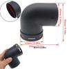 42/60/75/90mm Plastic L-Shaped Air Pipe Elbow Outlet Connector For Webasto Eberspaecher Diesel Parking Car Heater Accessories
