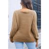 Damen Winter Freizeit Knopf Streifen Einfarbig Strickpullover