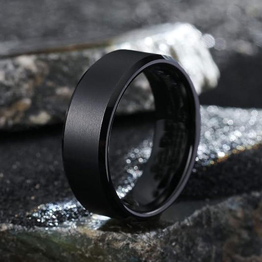 Stainless Steel Rings for Men, Colors: Black Golden Coppery Color, US Sizes 6-13, Men's Simple Band Rings