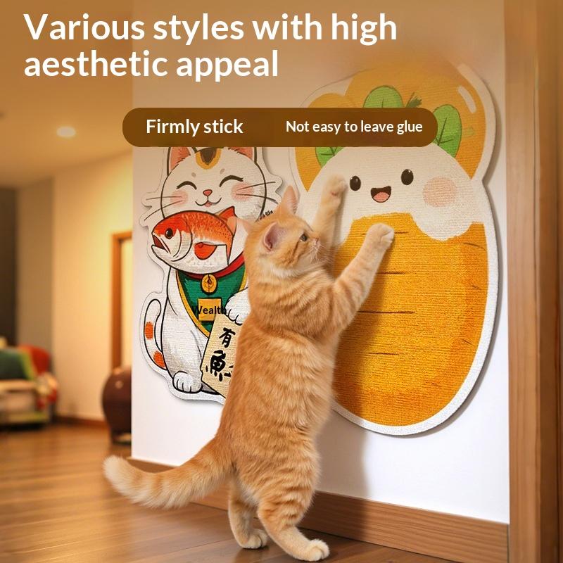 Cute Pineapple Xmas Tree Carrot Cat Scratcher Board Anti Scratch Cat Grinding Claw Toy Durable Anti Scratch Furniture Guard