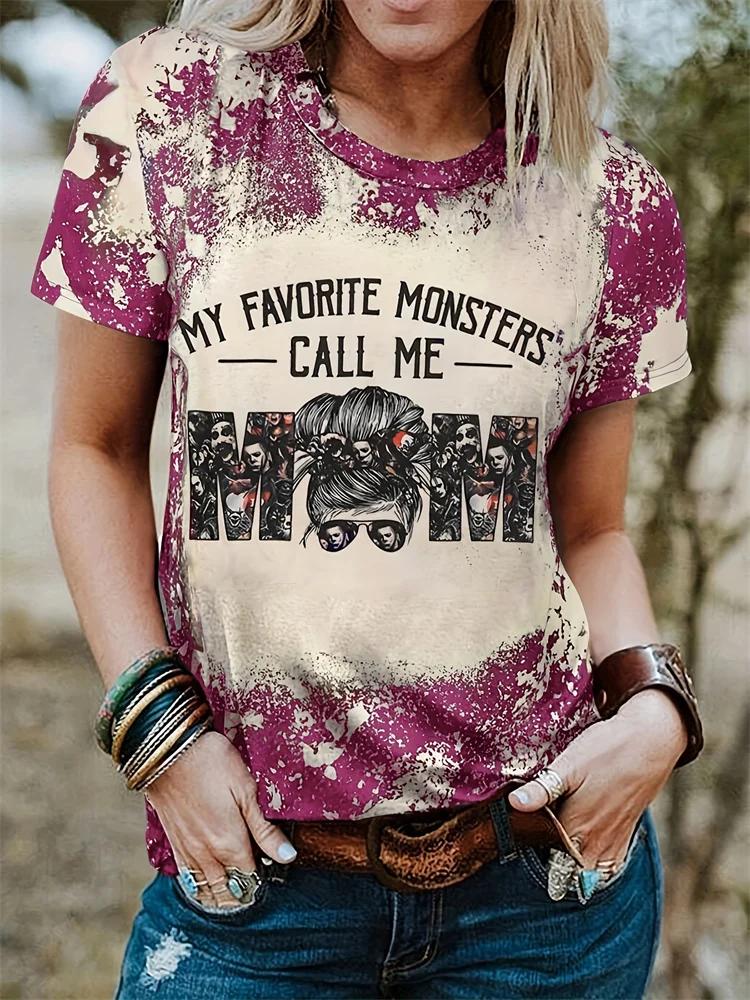 Easter Women's Casual T-shirt Jesus Alphabet Print Women's Crew Neck Short Sleeve Top Everyday Street Fashion Women's Y2k Tops