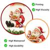 Festive Party Supplies Santa Claus Wall Sticker, Waterproof PVC Decal, Removable Decorative Creative Xmas Gifts for Friends Art Glass Windows