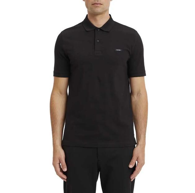 

Calvin Klein Stretch Pique Slim Button поло с короткими рукавами L