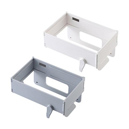 Trash Can Holder Foldable Under Sink Trash Bag Organizer Large Opening Compact Portable Waste Storage Rack