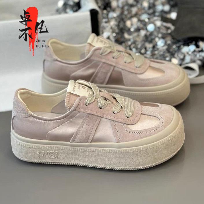 

Розовые дышащие спортивные и повседневные кеды на толстой подошве со шнуровкой 40 розовый