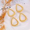 European & American Geometric Triangle Titanium Steel Earrings - Niche Design, Fashionable & Simple