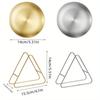 6pcs Plates with Storage Rack Stainless Steel Restaurant Snack Plate Cake Fries Plate Gold Tray