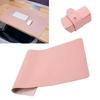 Multifunctional Table Mat Soft Waterproof and OilProof Leather Writing Desk Mouse Pad(Pink )