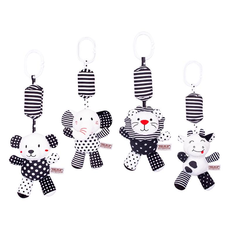 TOLOLO Baby Cartoon Animal Black & White Crib Mobile Toy