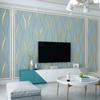 Modern 3D Water Wave Pattern Non-woven Suede Wallpaper for TV Background