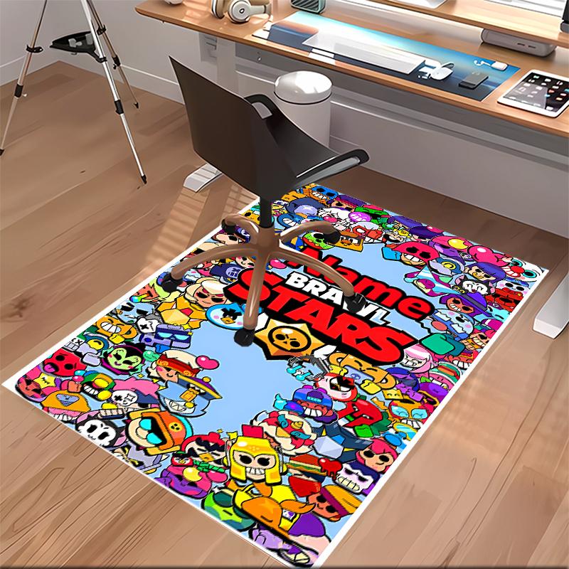 Custom Personalization Brawl Stars Print Area Rug - Soft, Washable Non-Slip Indoor Mat,Living Room,Home&Office Decorative Rug