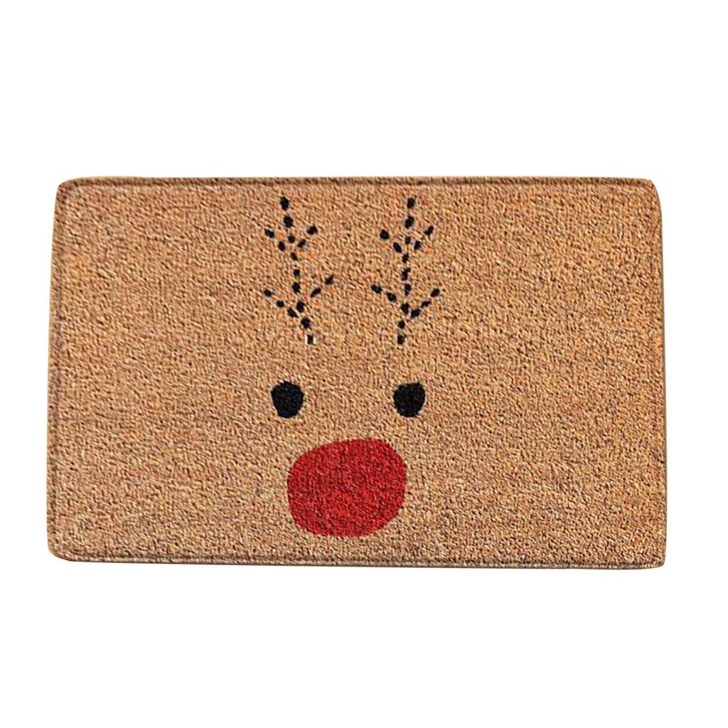 Christmas Festival Decoration Front Door Carpet Indoor Outdoor Anti-Skid Mat