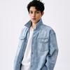 MLB Monogram Vintage Fashion Multi-Pocket Long Sleeve Shirt Unisex Shirts Light-Blue 3ADRM0151-50BLL