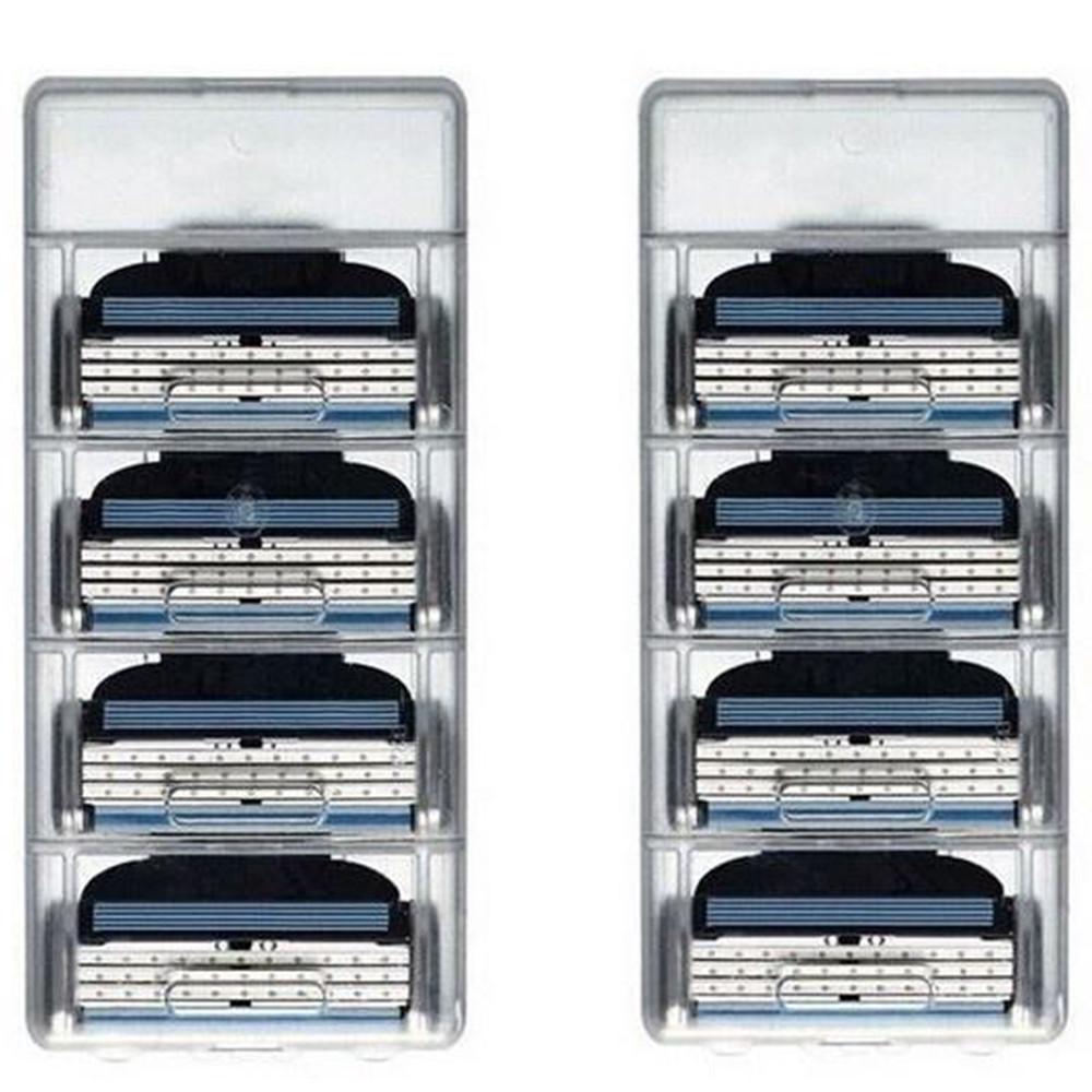 

8 шт., система с 3 лезвиями, мужские лезвия для бритья лица в оригинальной упаковке, лезвие для бритья, уход за лицом 8Pcs