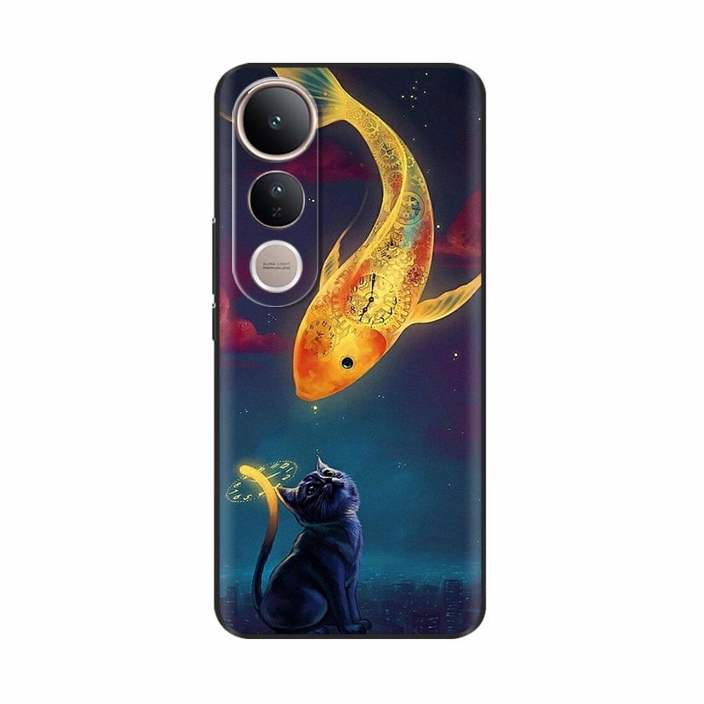 For Vivo V50 Lite Case Cute Cartoon Painted Phone Case For Vivo V50 Lite 4G 5G Protection Shockproof Shell Back Cover Protection