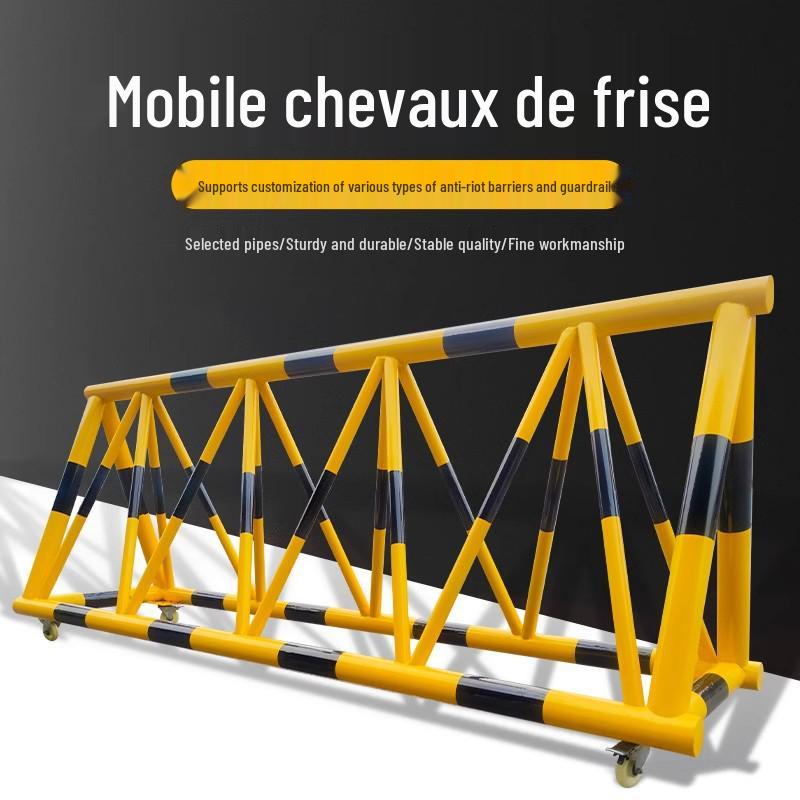 Movable Construction Site Barrier - Safety Guardrail for Schools and Vehicles