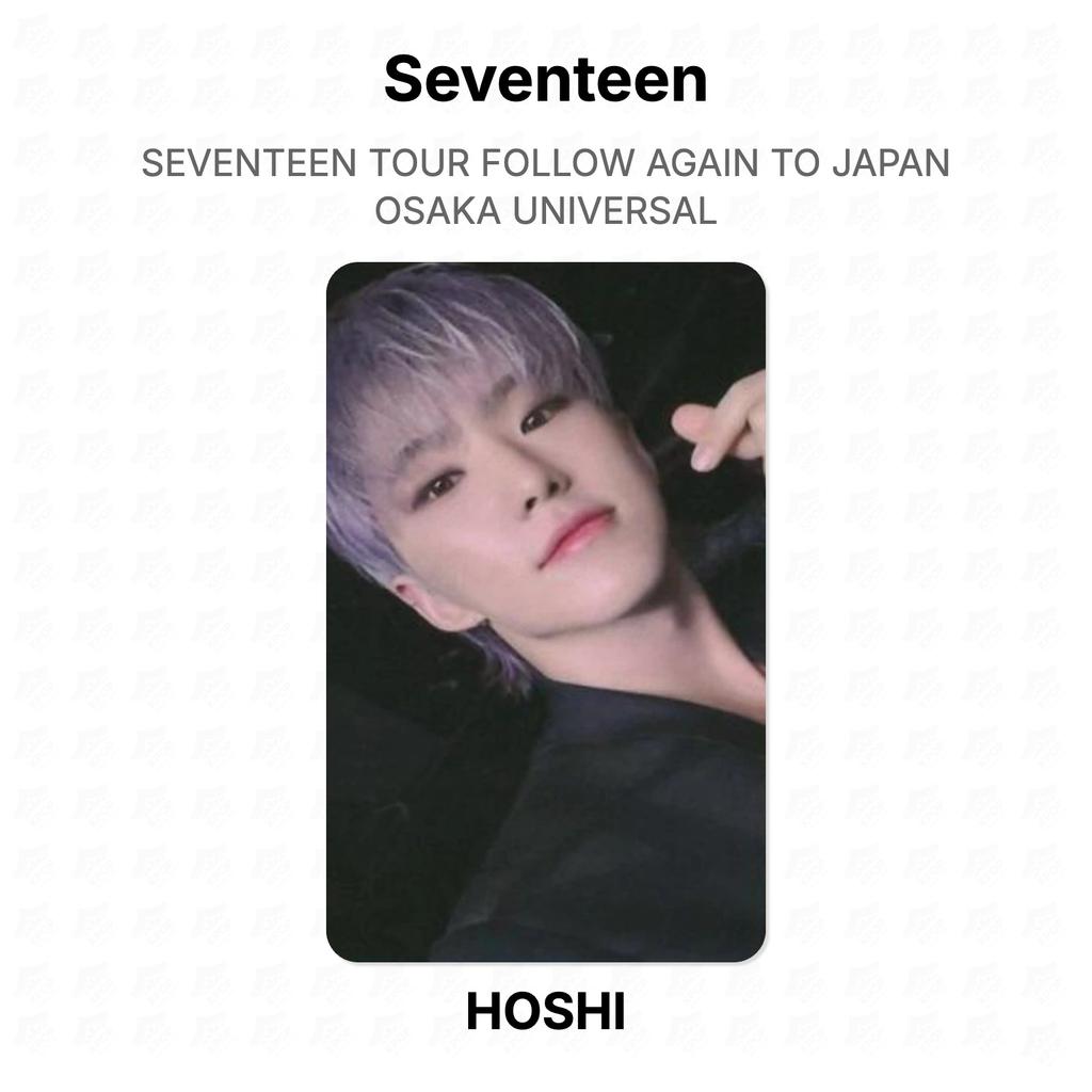 Seventeen TOUR FOLLOW AGAIN TO JAPAN OSAKA UNIVERSAL Official Photocard