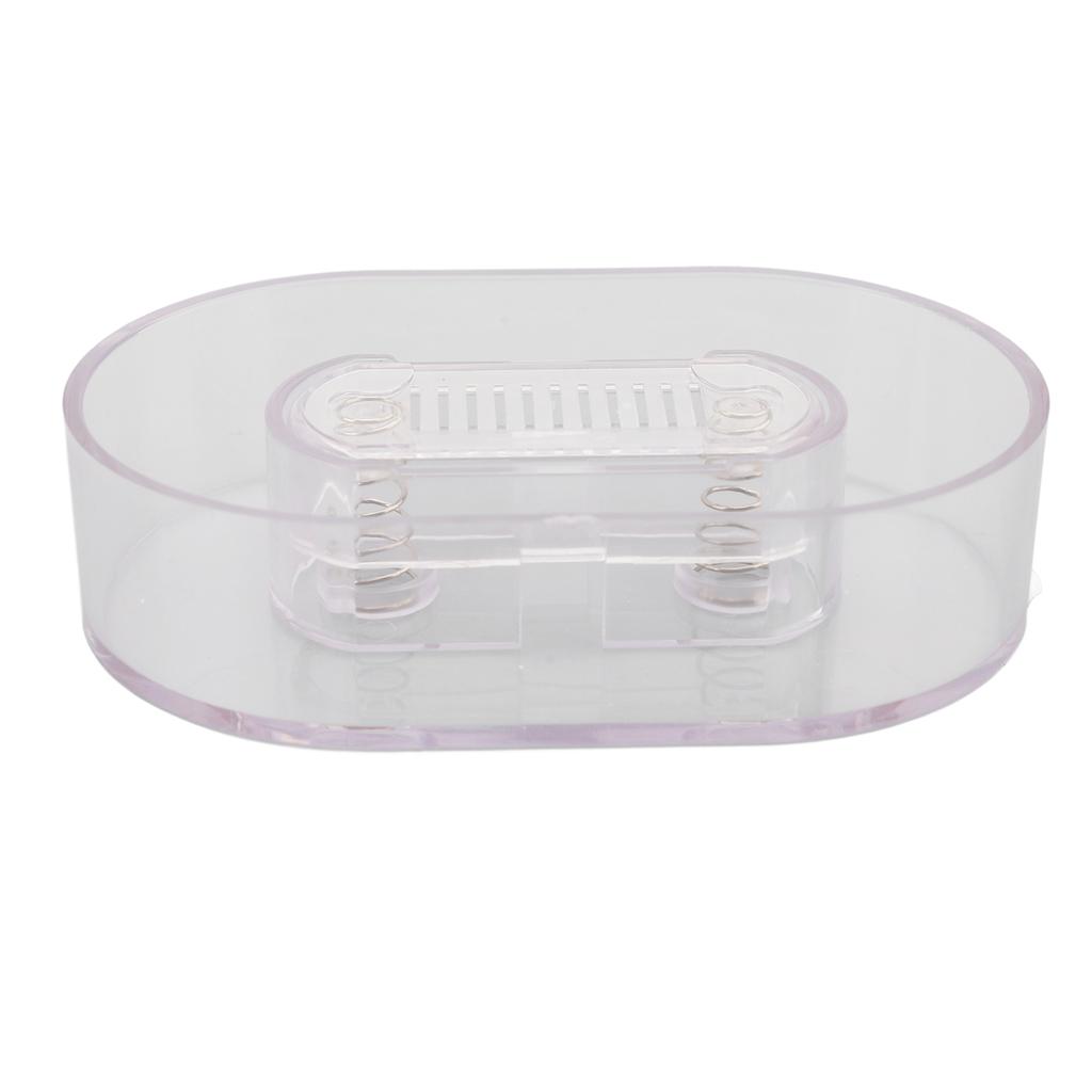 Bartschneider Spüler Tragbares Rasurreinigungswerkzeug für Manuellen Schiebetyp Bartschneider Transparent