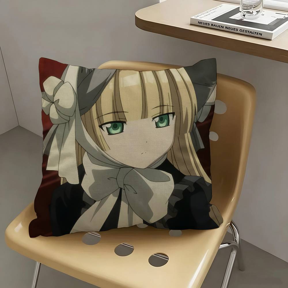 1pc Victorique De Blois Anime Characters Pillow Case Fashion Square Pillowcase Bedroom Sofa Room Ins Decoration Leisure