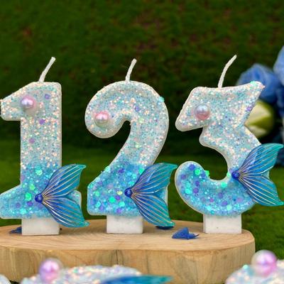 Girl Boy Birthday Number Candles And Holders Wedding Decorations Items Rituals Candle Figure Special Birthday Lamps Candles
