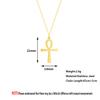 Kinitial Religion Egyptian Ankh Cross Necklaces Pendants for Women Stainless Steel Symbol of Life Necklaces Jewelry Gifts Bijoux
